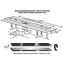 Водоотводящий желоб с двухсторонней решеткой Tim Zeissler Evolux Glass Zst.1131.4002 (400x66мм), фото 10