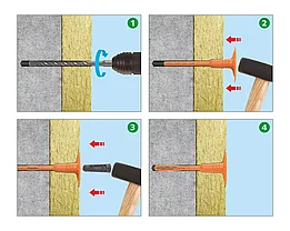 Дюбель-зонт для теплоизоляции с термовставкой EKT 10*200 мм, фото 3