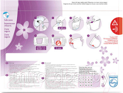 Пакет для стерилизации в СВЧ-печи Philips AVENT SCF297/05 - фото 3 - id-p227256123