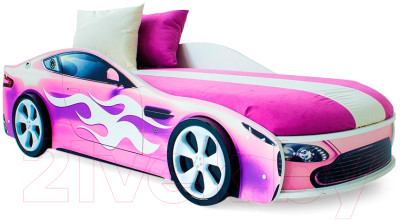 Стилизованная кровать детская Бельмарко Бондмобиль с подъемным механизмом и матрасом / 558 - фото 1 - id-p227258606
