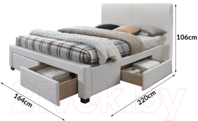 Двуспальная кровать Halmar Modena 2 - фото 2 - id-p227257418