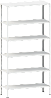 Стеллаж архивно-складской металлический 2200*1200*300, 6 полок (нагрузка на полку - 100 кг)