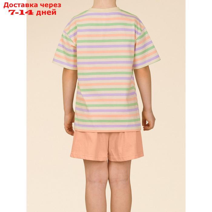 Комплект для девочек, рост 92 см, цвет персиковый - фото 2 - id-p226936040
