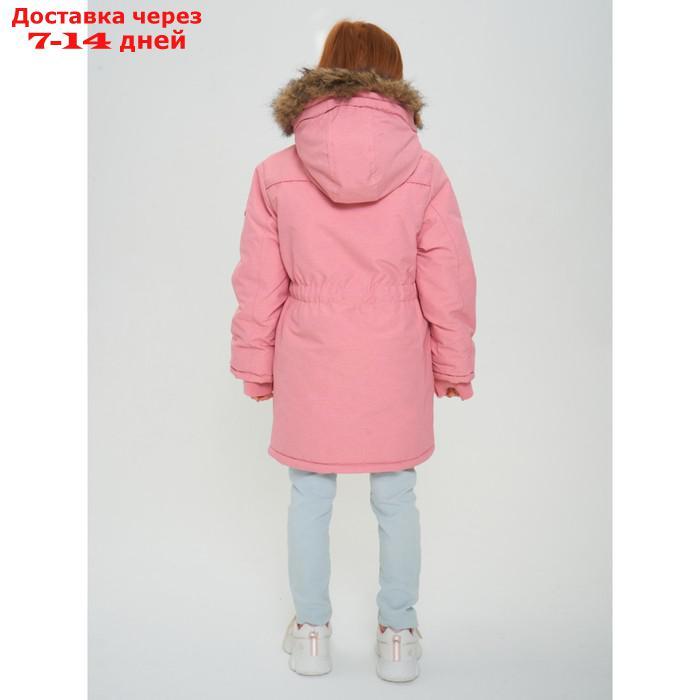 Парка зимняя для девочки, рост 122 см, цвет розовый - фото 6 - id-p226936082