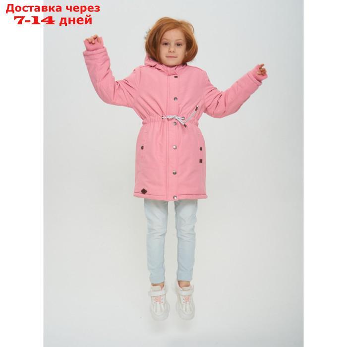 Парка зимняя для девочки, рост 122 см, цвет розовый - фото 10 - id-p226936082