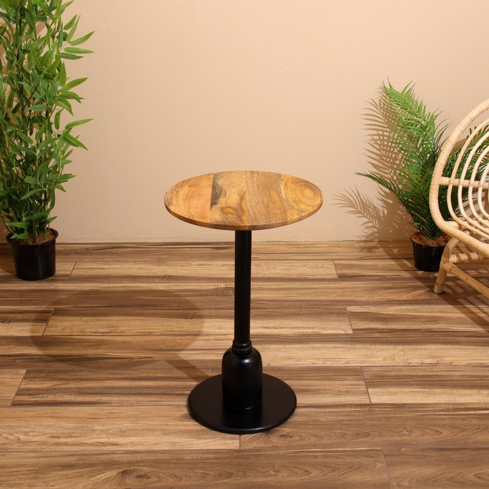 Столик кофейный 40х40х60 см, манговое дерево - фото 1 - id-p227264729