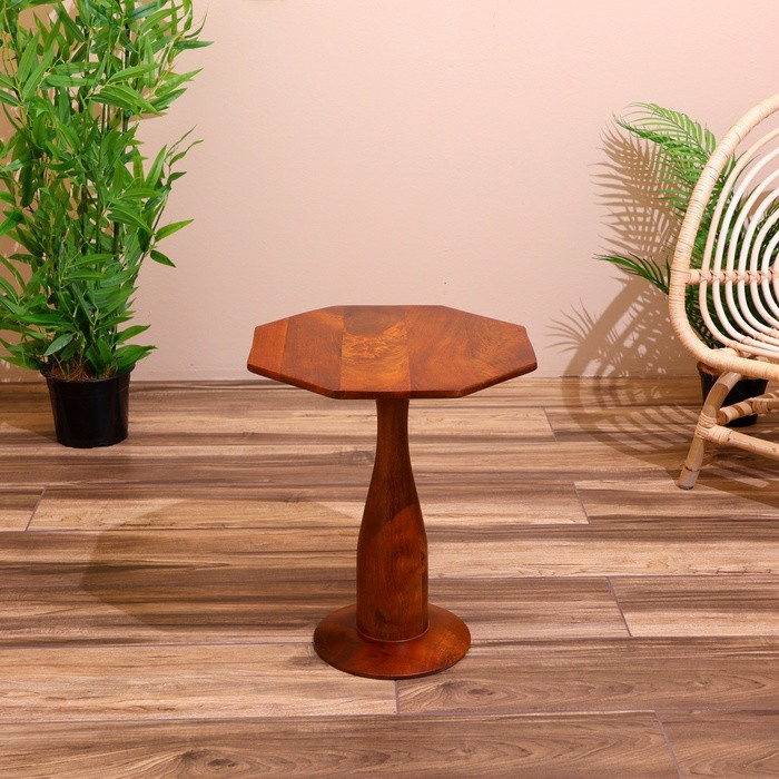 Столик кофейный 40х40х48 см, манговое дерево - фото 1 - id-p227264730