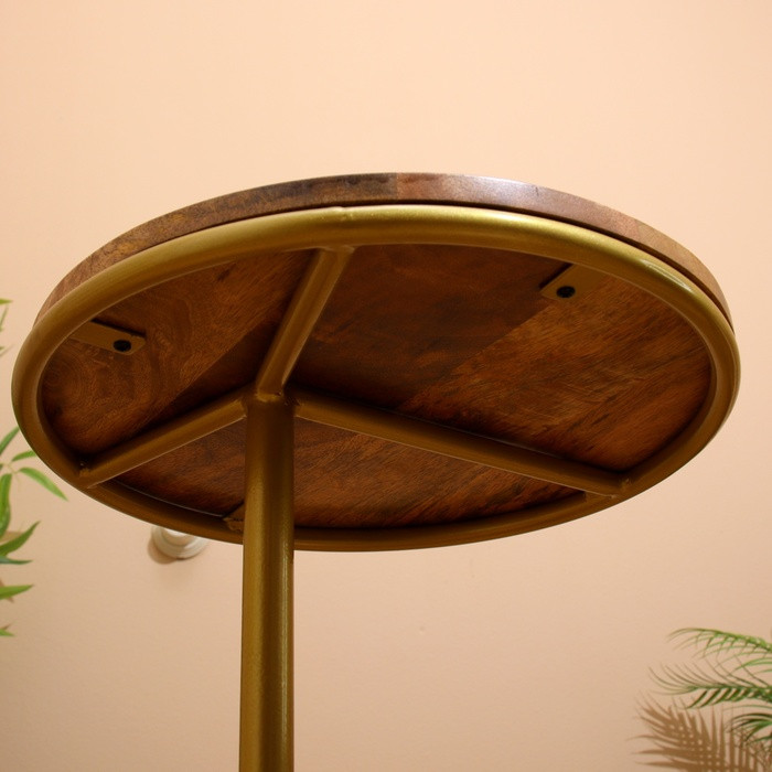 Столик кофейный 40х40х53 см, манговое дерево - фото 4 - id-p227264736