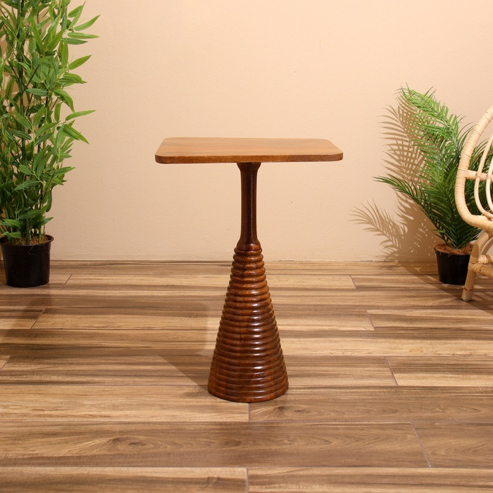 Столик кофейный 40х40х60 см, манговое дерево - фото 2 - id-p227264738