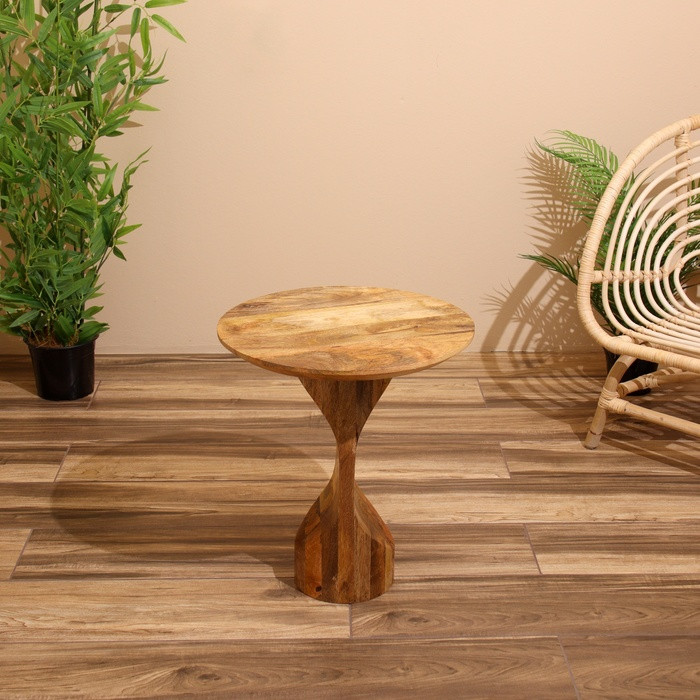 Столик кофейный 45х45х50 см, манговое дерево - фото 1 - id-p227264740