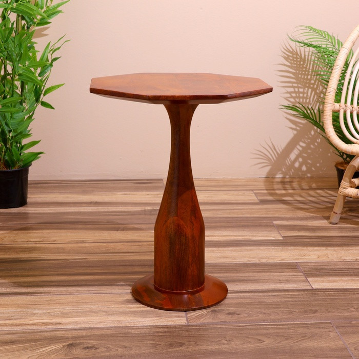 Столик кофейный 45х45х57 см, манговое дерево - фото 2 - id-p227264741