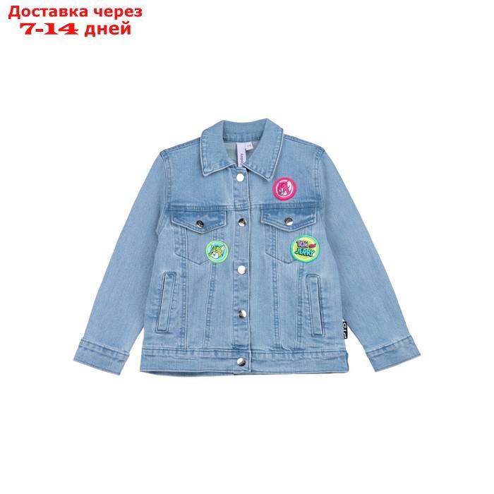 Куртка джинсовая для девочек, рост 104 см - фото 6 - id-p226948548