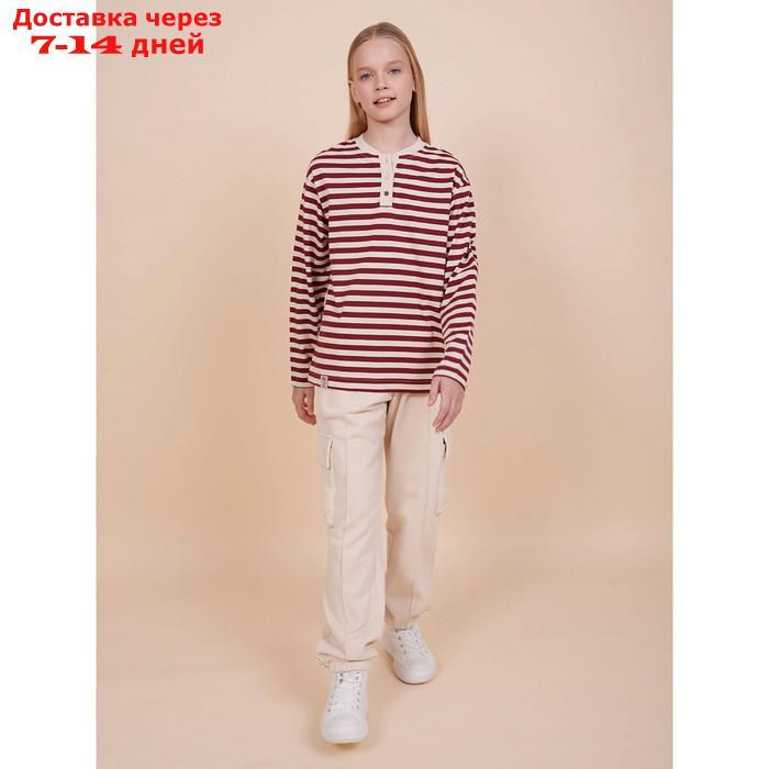 Джемпер для девочек, рост 134 см, цвет бордовый - фото 7 - id-p226936454
