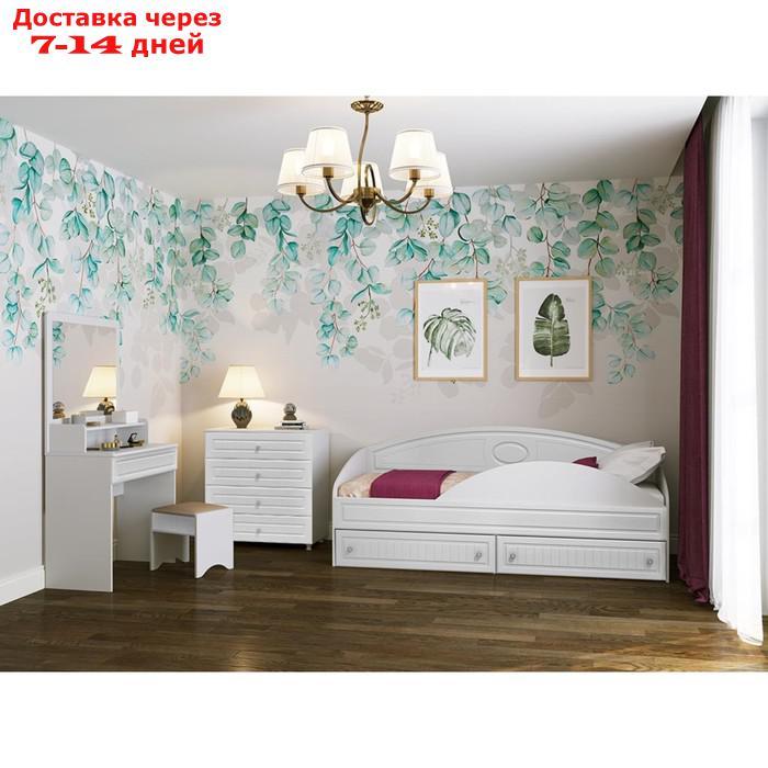 Кровать "Монако" одинарная с ящиками, 800×2000 мм, цвет белый - фото 4 - id-p226948560
