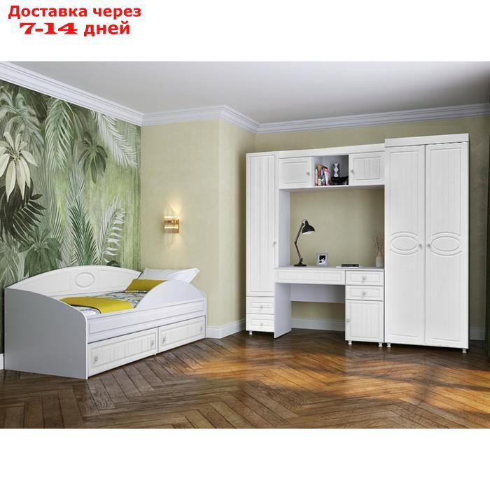 Кровать "Монако" одинарная с ящиками, 800×2000 мм, цвет белый - фото 5 - id-p226948560