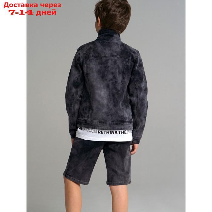 Куртка джинсовая "Тай дай" для мальчика, рост 134 см - фото 5 - id-p226948869