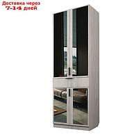 Шкаф 2-х дверный "Экон", 800×520×2300 мм, 1 ящик, зеркало, полки, цвет дуб крафт белый