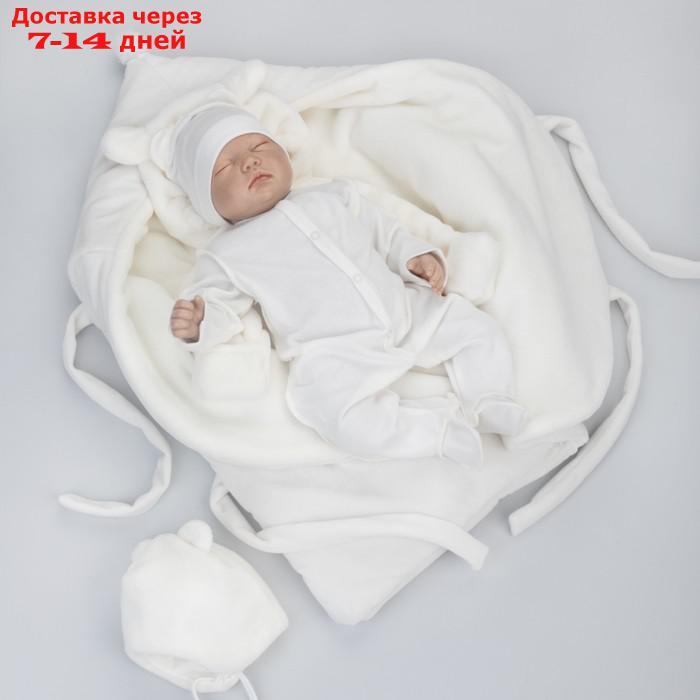 Комплект на выписку KinDerLitto "Веснушка", 5 предметов: одеяло-конверт, шапочка, комбинезон-слип, комбинезон, - фото 10 - id-p226940102