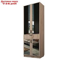 Шкаф 2-х дверный "Экон", 800×520×2300 мм, 1 ящик, зеркало, штанга, цвет дуб сонома