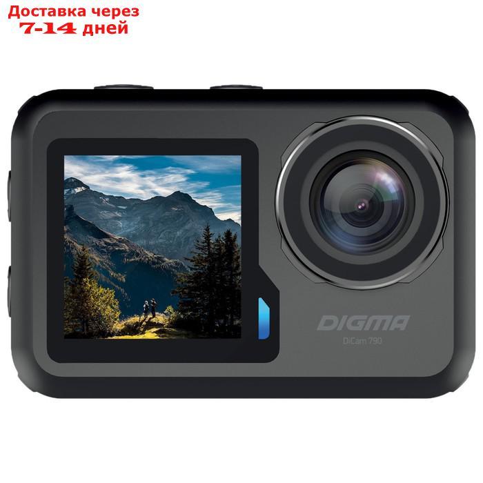 Экшн-камера Digma DiCam 790 1xCMOS 12Mpix черный - фото 1 - id-p226964369