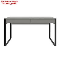 Стол письменный лофт DQ MADRID М-2, 1400*600*770, Черный/Серый графит ЛДСП