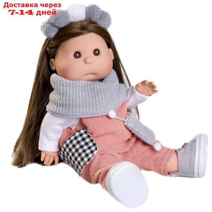 Кукла Munecas Antonio Juan "Ирис", в серо-розовом, виниловая, 38 см - фото 8 - id-p226944970