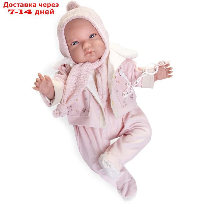 Кукла Munecas Antonio Juan "Александра", в зимней одежде, с соской, мягконабивная, 52 см - фото 10 - id-p226944972