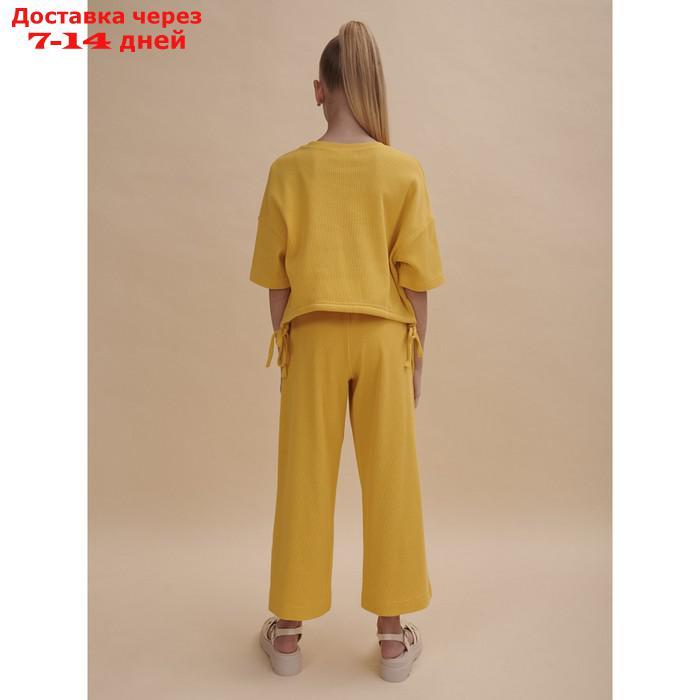 Комплект для девочек, рост 128 см, цвет жёлтый - фото 4 - id-p226936561