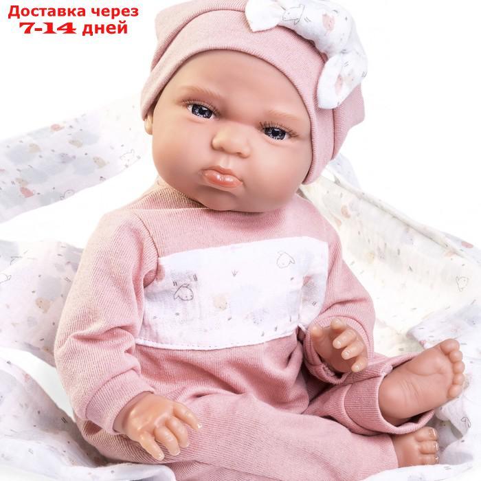 Кукла Munecas Antonio Juan "Адриана", в розовом, мягконабивная, 33 см - фото 10 - id-p226944989
