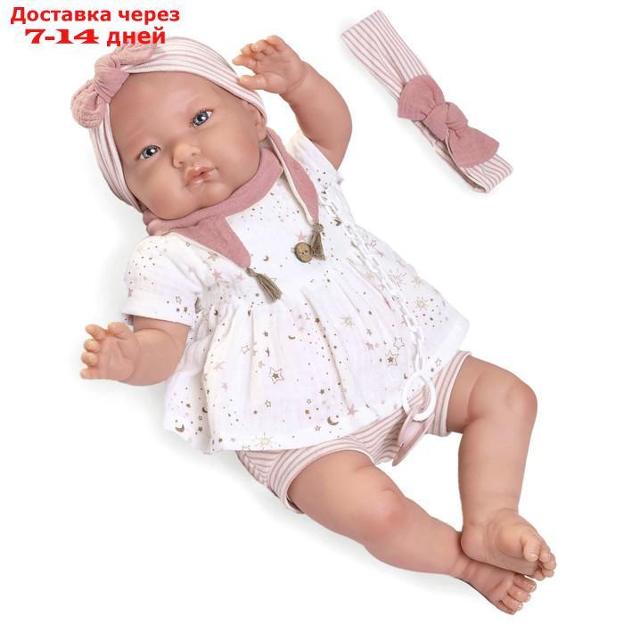 Кукла Munecas Antonio Juan "Александра", в белом, мягконабивная, 52 см - фото 7 - id-p226944999