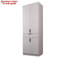Шкаф 2-х дверный "Экон", 800×520×2300 мм, 1 ящик, штанга, цвет ясень анкор светлый