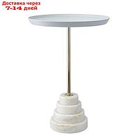 Столик кофейный Sustainable, 377×377×530 мм, цвет серый / белый