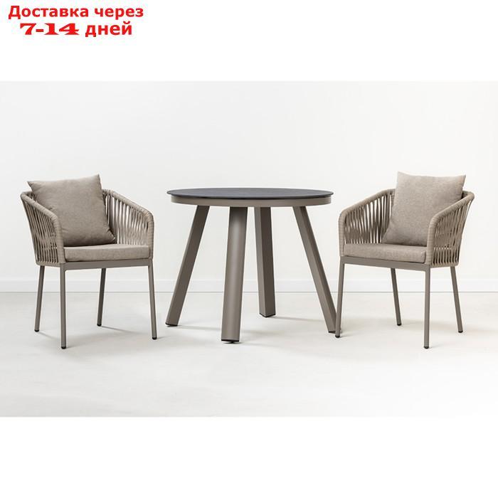 Стол обеденный Leif, 900×900×750 мм, цвет серо-бежевый - фото 6 - id-p226951283