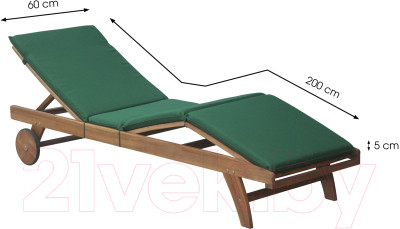 Подушка для садовой мебели Fieldmann Для шезлонга FDZN 9003 - фото 4 - id-p227264553