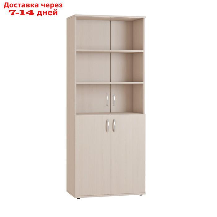 Шкаф 4-х дверный для документов, 804 × 423 × 1980 мм, витрина, цвет дуб девон - фото 1 - id-p226951301