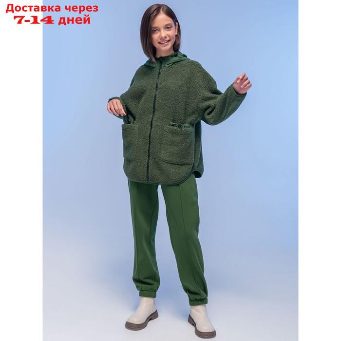 Куртка для девочек, рост 140 см, цвет хаки - фото 2 - id-p226966987