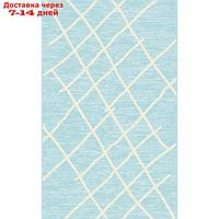Ковёр-циновка прямоугольный 8012, размер 80х150 см, цвет blue/cream