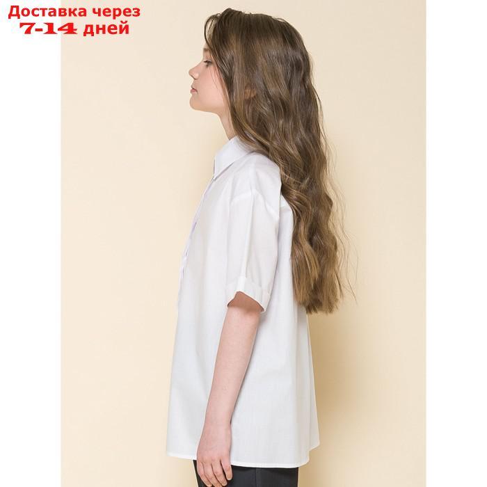 Блузка для девочек, рост 128 см, цвет белый - фото 2 - id-p226967005