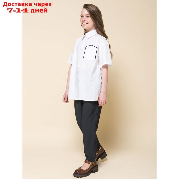 Блузка для девочек, рост 122 см, цвет белый - фото 8 - id-p226967006