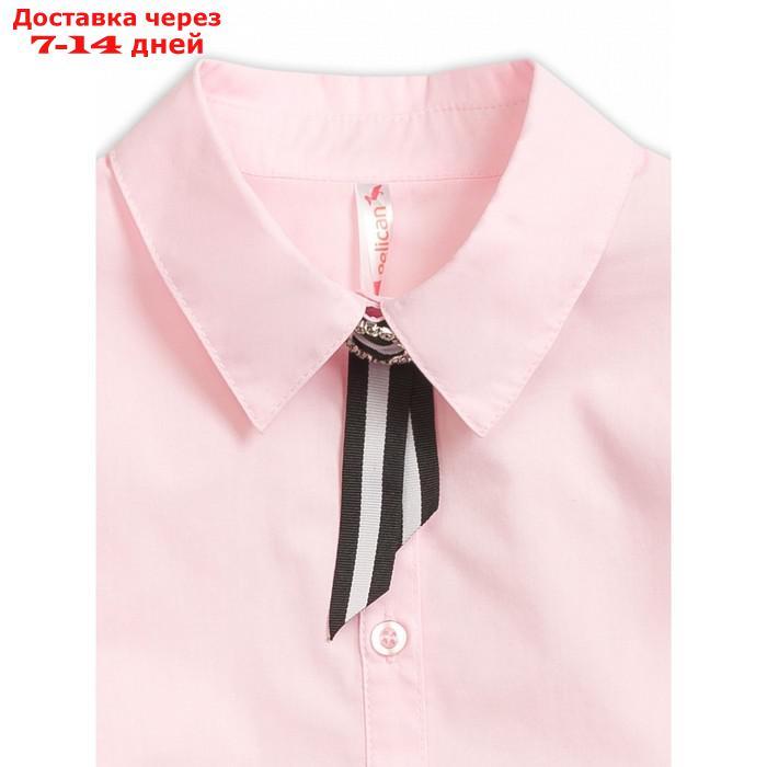 Блузка для девочек, рост 152 см, цвет розовый - фото 3 - id-p226967019