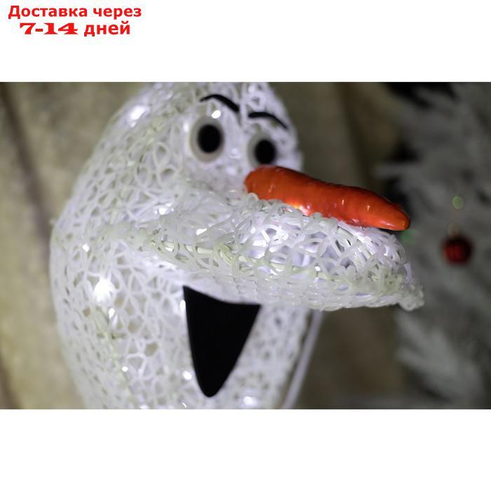 Светодиодная фигура "Снеговик мультяшный", 80х50х40 см, 30 Вт - фото 3 - id-p226976662