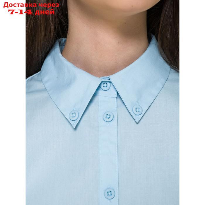 Блузка для девочек, рост 152 см, цвет голубой - фото 5 - id-p226967047