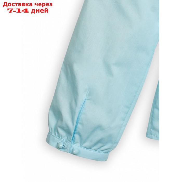 Блузка для девочек, рост 128 см, цвет голубой - фото 4 - id-p226967051