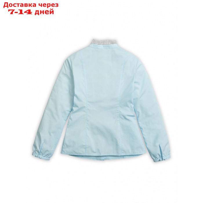 Блузка для девочек, рост 128 см, цвет голубой - фото 5 - id-p226967051