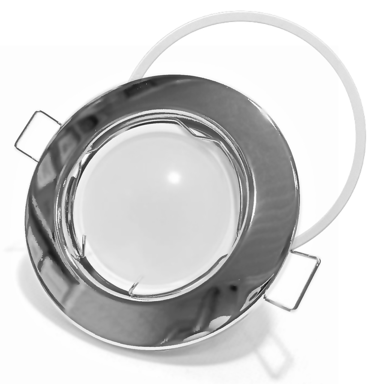Светильник DL10 ХРОМ с кольцом - фото 1 - id-p227269376