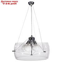 Светильник подвесной Crystal Lux, Style 3091/205, E27, 5х60 Вт, 20х50х50 см, цвет хром