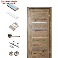 Комплект двери для санузла ЭКОШПОН 282 Дуб пацифик, мателюкс 900х2000х36