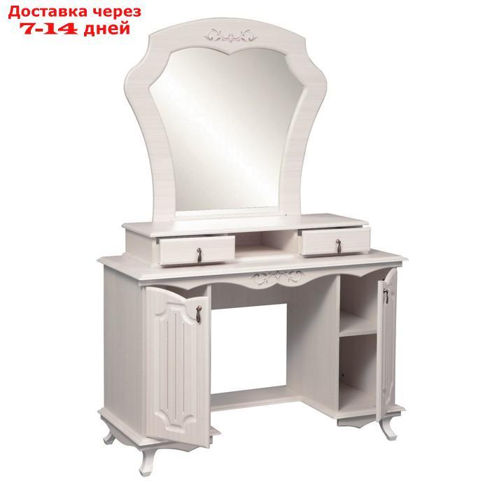 Стол туалетный "Кантри" 06.33, 1190×490×1750 мм, зеркало, патина, цвет вудлайн кремовый - фото 2 - id-p226952080