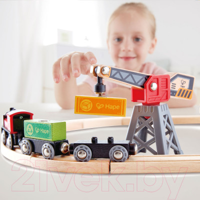 Железная дорога игрушечная Hape Доставки Груза / E3731-HP - фото 2 - id-p219282327