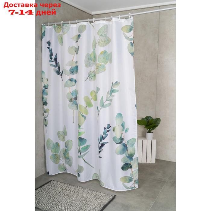 Штора для ванной комнаты текстильная, 180х200 см, цветной - фото 2 - id-p226973595